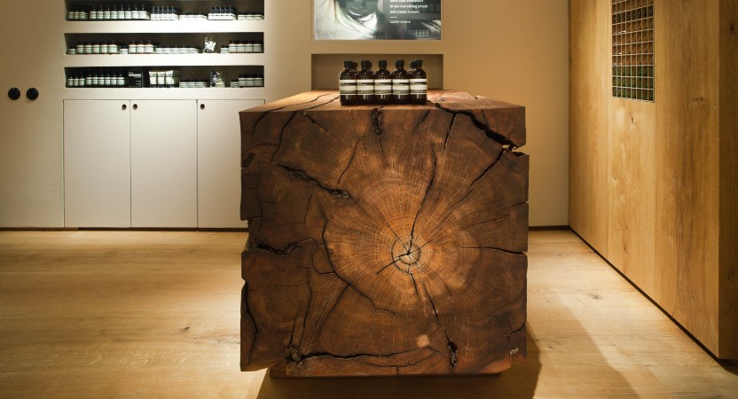 Aesop differentiates itself through its minimalist product design, premium ingredients, and emphasis on quality.