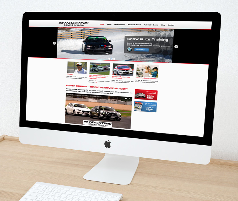 Evolve Marketing Agency client example - Tracktime website